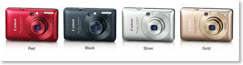 Canon PowerShot SD780 IS Red, Black, Silver, Gold