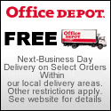 Office Depot Free Shipping Button (Restrictions Apply. Consult website for details).